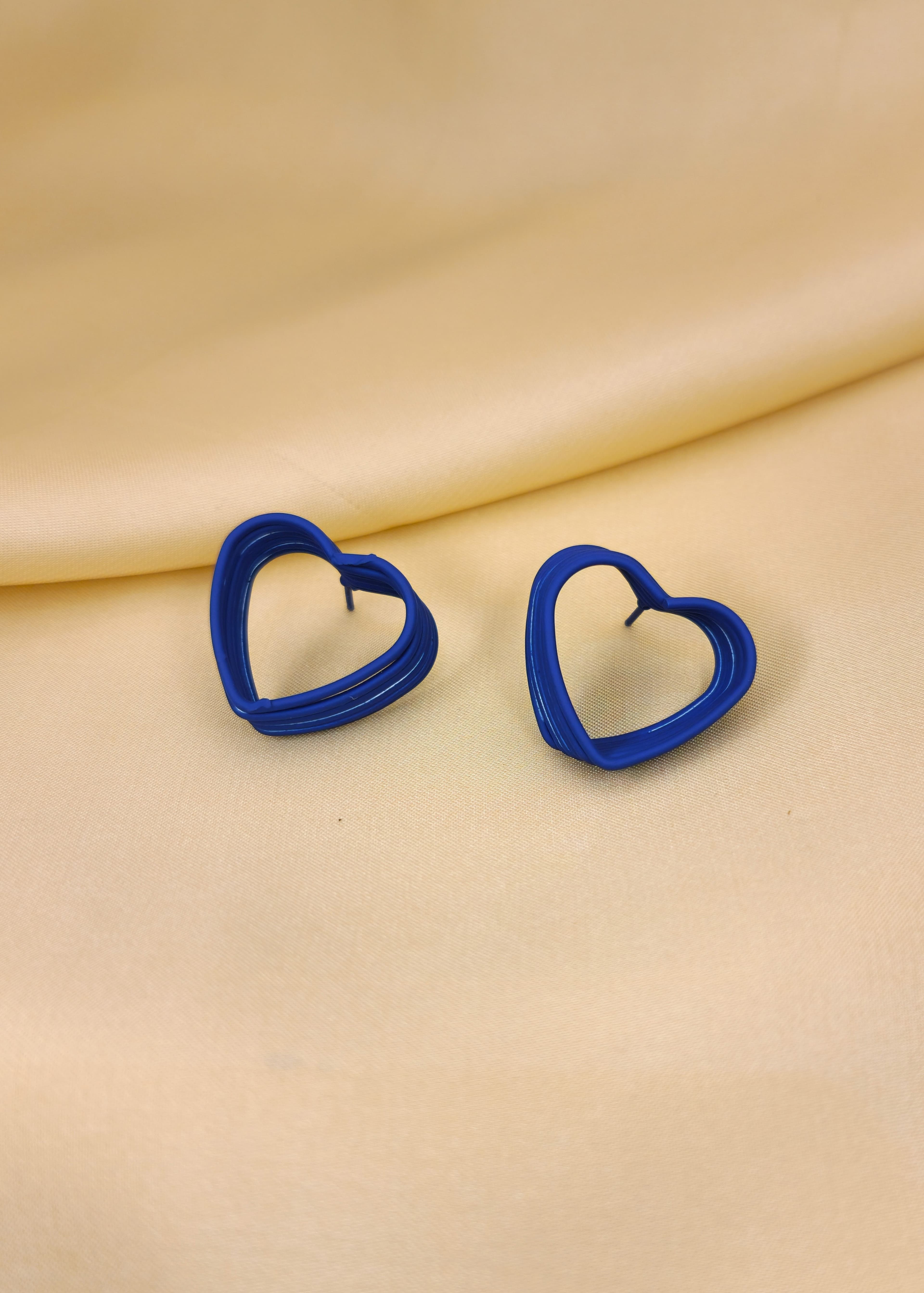 Studs in Blue Color by Zaywar - Trendy Women Studs KGZ4510