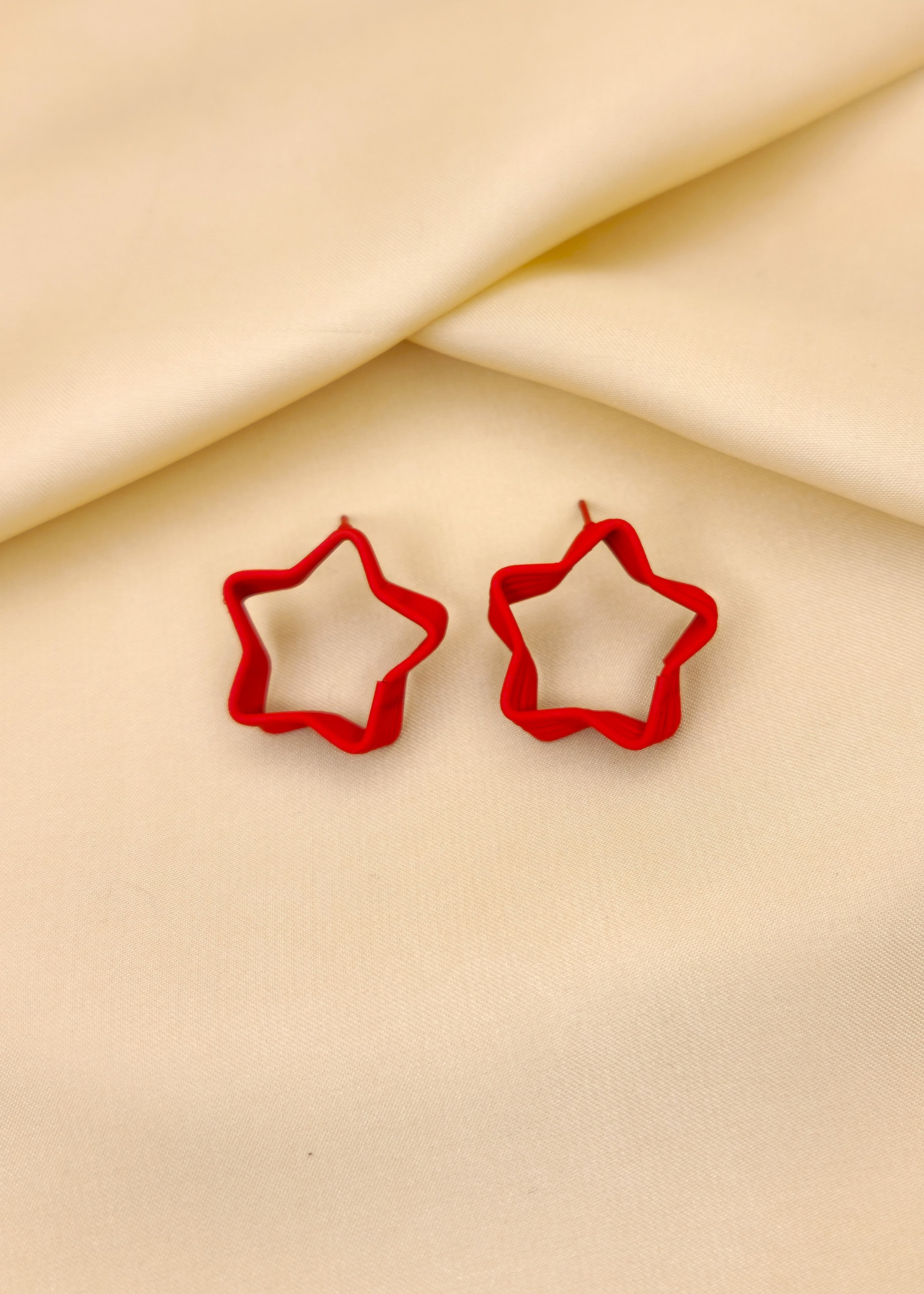 Studs in Red Color by Zaywar - Trendy Women Studs YCT0291