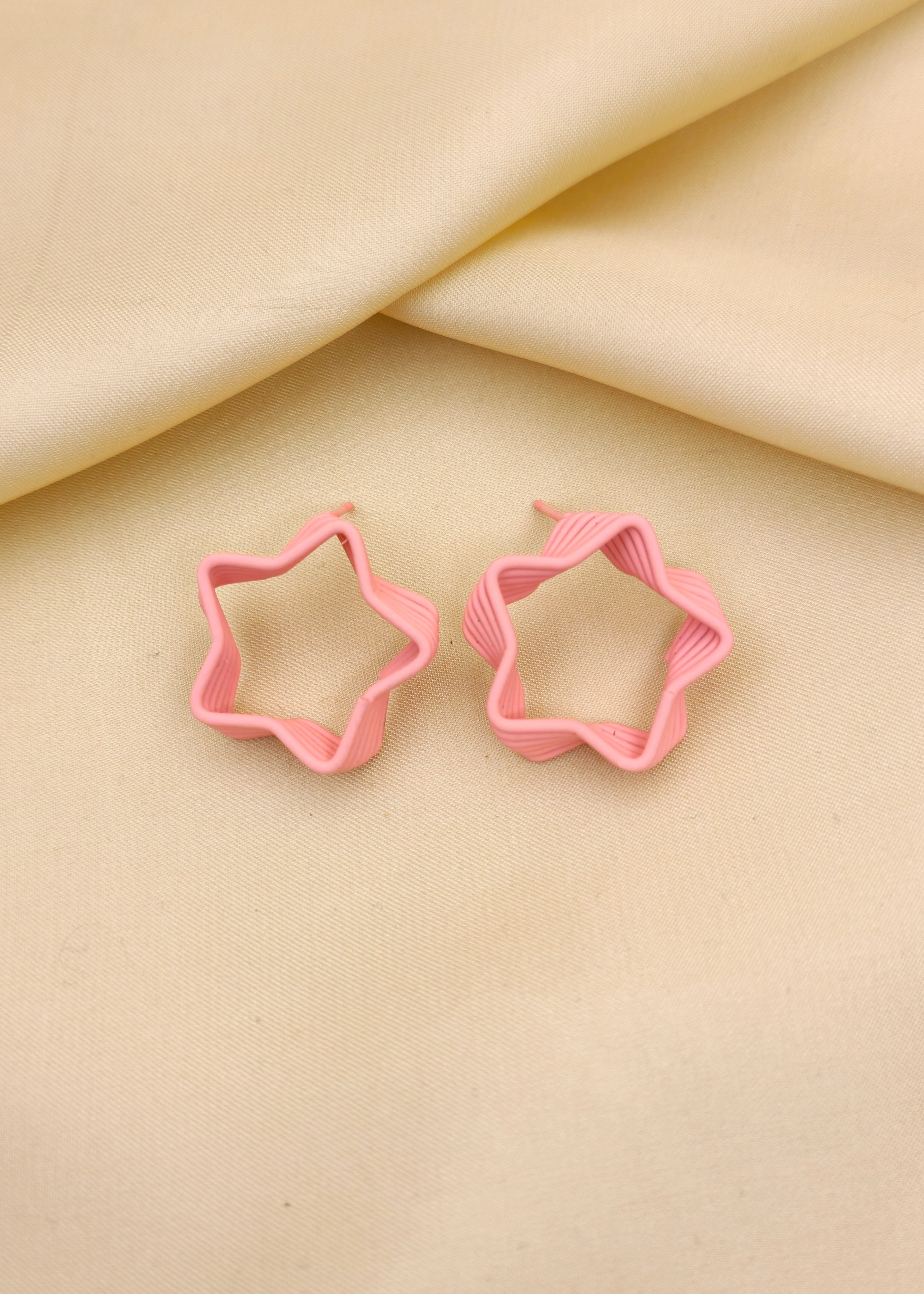 Studs in Pink Color by Zaywar - Trendy Women Studs ZDF0392