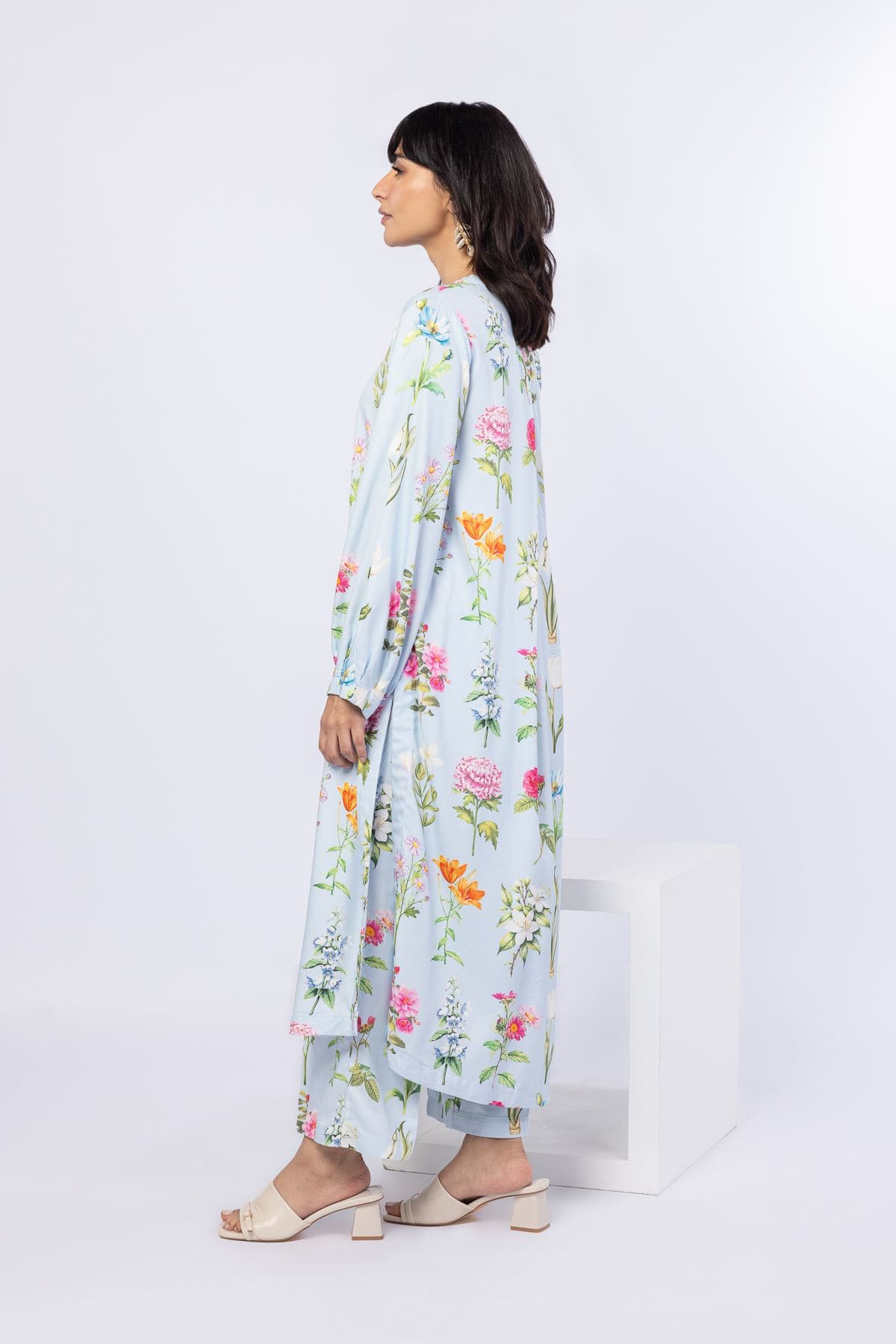 Printed Viscose Crepe Pants - 25-06-6E3-02BA-VG