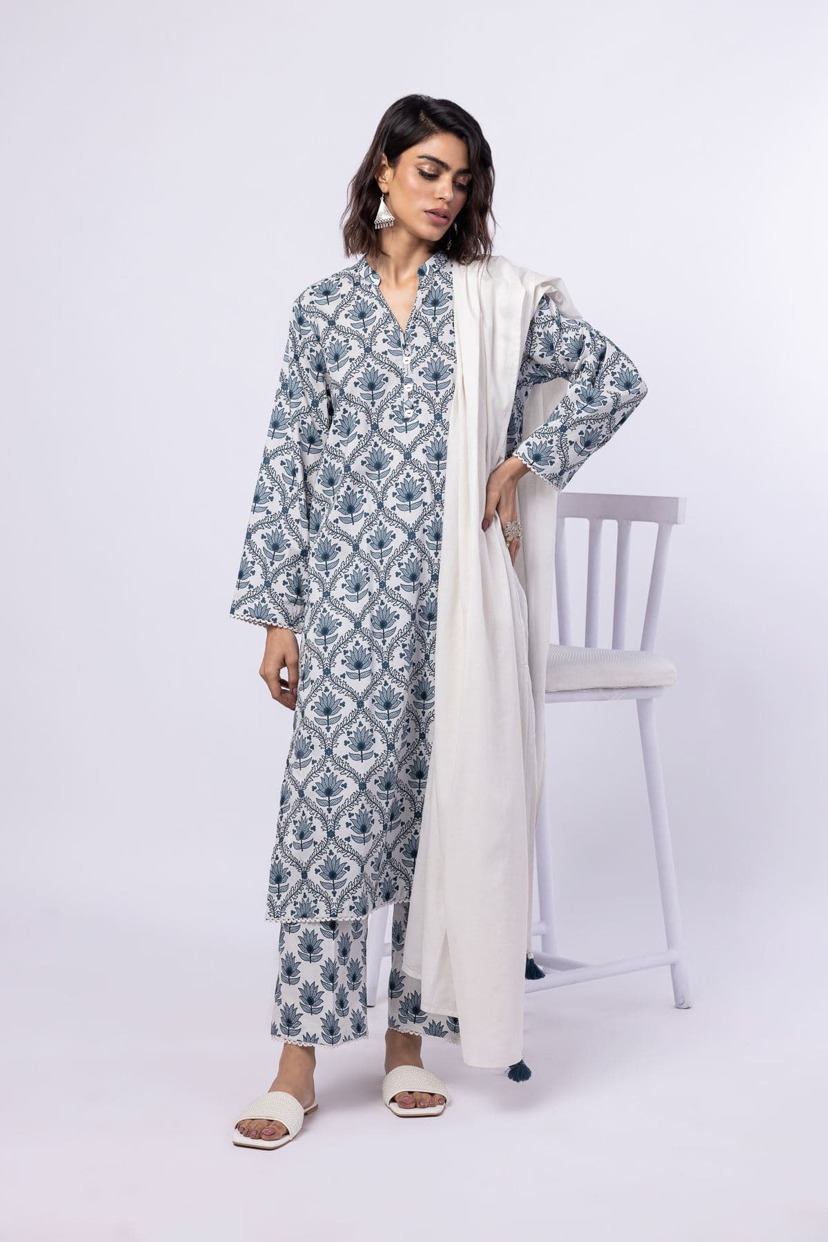 Printed Cambric Pants - 25-04EX14-05BA-VG